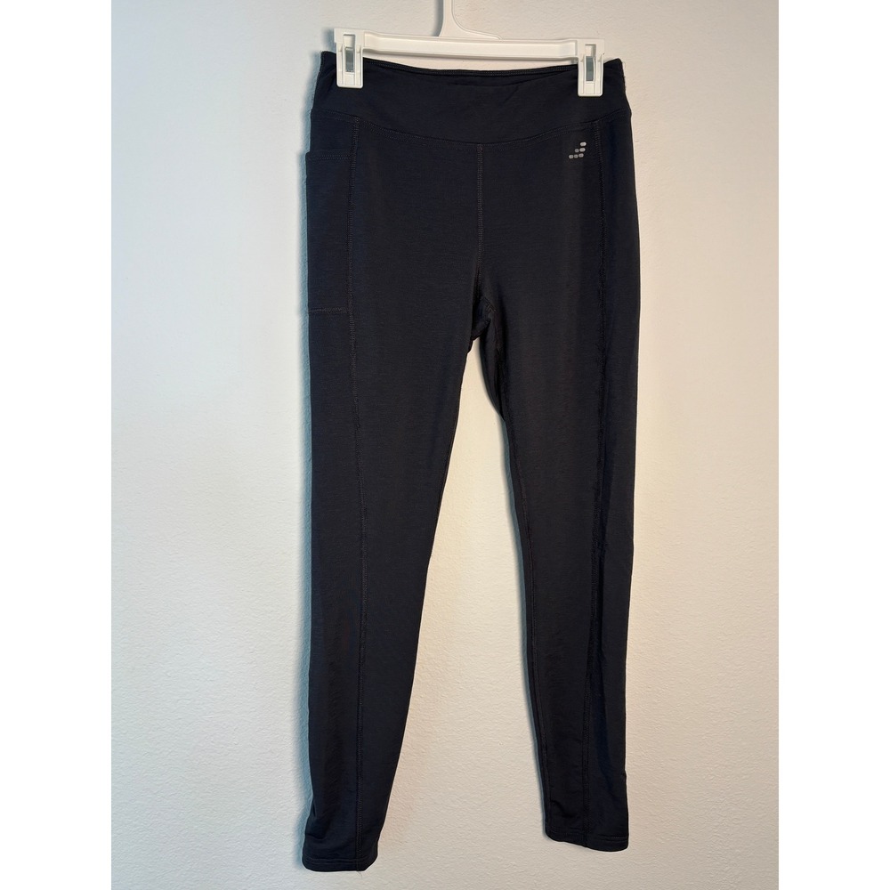 BCG Cold Weather Black Athletic Leggings with Side Pocket Womens Size Medium